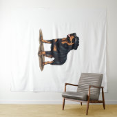 Rottweiler Der Explorer Wandteppich (Beispiel (Horizontal))