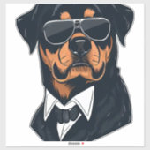 Rottweiler Die Herren Aufkleber (Blatt)