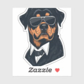 Rottweiler Die Herren Aufkleber (Blatt)