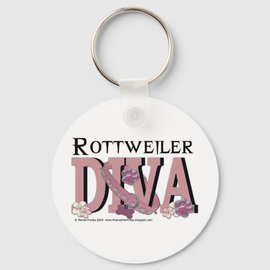 Rottweiler DIVA Schlüsselanhänger (Vorderseite)