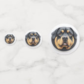 Rottweiler Dog 3D Inspiriert Konfetti (Rückseiten)