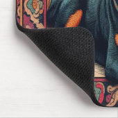 Rottweiler Dog 3D Stilvolle farbenfrohe Grenze Mousepad (Ecke)