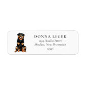 Rottweiler Dog-Adresse (Vorne)