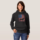 Rottweiler Dog American Flag Hund Lover Hoodie (Vorne ganz)