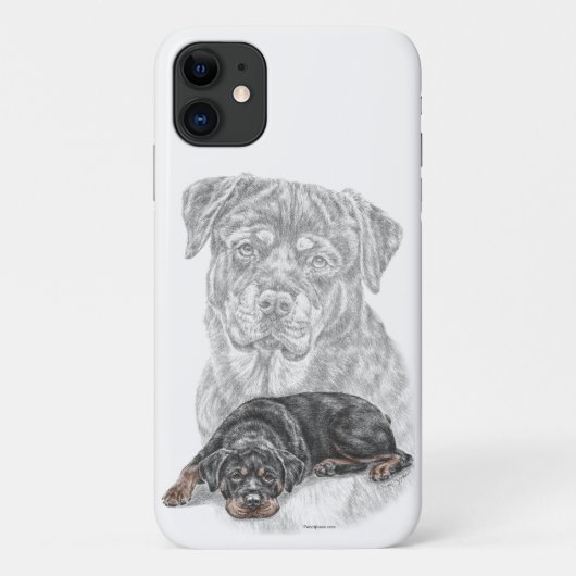 Rottweiler Dog Art Case-Mate iPhone Hülle (Rückseite)