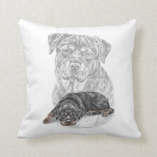 Rottweiler Dog Art Kissen