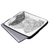 Rottweiler Dog Art Laptopschutzhülle (Vorne Knopf)