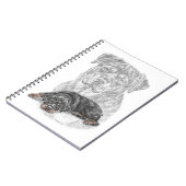 Rottweiler Dog Art Notizblock (Linke Seite)