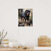 Rottweiler Dog Art Print Poster (Küche)