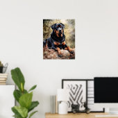 Rottweiler Dog Art Print Poster (Heimbüro)