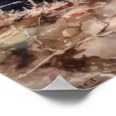 Rottweiler Dog Art Print Poster (Ecke)