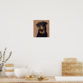 Rottweiler Dog Art Print Poster (Küche)