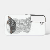 Rottweiler Dog Art Samsung Galaxy Hülle (Rückseite (Horizontal))