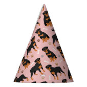 Rottweiler Dog Bones and Paws Party Hat Partyhütchen (Links)