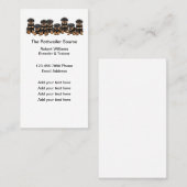 Rottweiler Dog Breed Theme Business Cards Template Visitenkarte (Vorne/Hinten)