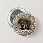 Rottweiler Dog Button (Vorne & Hinten)
