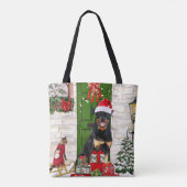 Rottweiler Dog Christmas Tasche (Rückseite)