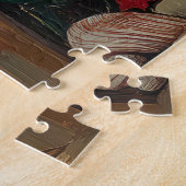 Rottweiler Dog Christmas Vintag Beach Puzzle (Seite)