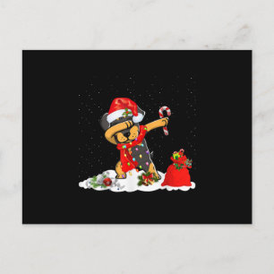 Rottweiler Dog Dabbing Funny Christmas Geschenk Ankündigungspostkarte