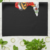 Rottweiler Dog Dabbing Funny Christmas Geschenk Geschirrtuch (Gefaltet)