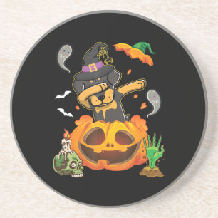 Rottweiler Dog Dabbing zu öffnen Pumpkin Ei glückl Getränkeuntersetzer