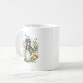 Rottweiler Dog Easter Egg, Happy Easter Rottweiler Kaffeetasse (Vorderseite Links)