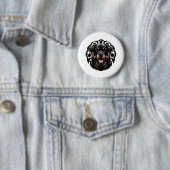 Rottweiler Dog Face Button (Beispiel)