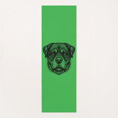 Rottweiler Dog Face Line Art Yogamatte (Vorderseite)