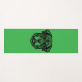 Rottweiler Dog Face Line Art Yogamatte (Vorderseite (Horizontal))