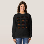Rottweiler Dog Face Pattern Sweatshirt (Vorne ganz)