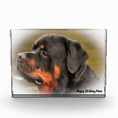 Rottweiler Dog Fotoblock (Vorderseite)
