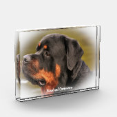Rottweiler Dog Fotoblock (Links)