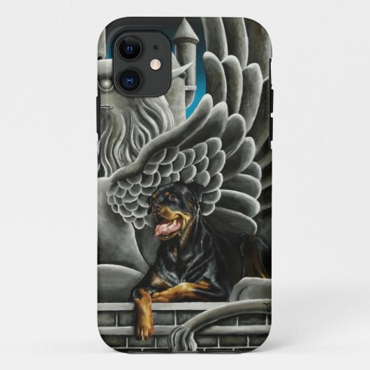 Rottweiler Dog Gargoyle Fantasy Case-Mate iPhone Hülle (Rückseite)