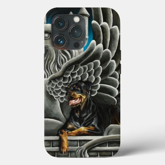 Rottweiler Dog Gargoyle Fantasy Case-Mate iPhone Hülle (Rückseite)