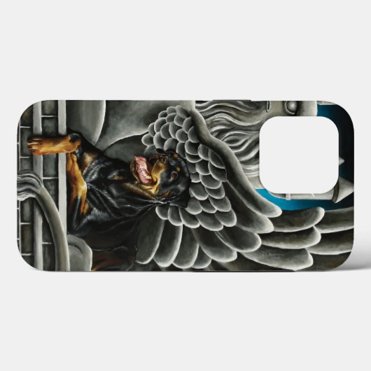 Rottweiler Dog Gargoyle Fantasy Case-Mate iPhone Hülle (Rückseite (Horizontal))