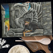 Rottweiler Dog Gargoyle Fantasy Geschirrtuch