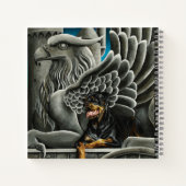 Rottweiler Dog Gargoyle Fantasy Notizblock (Rückseite)