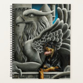 Rottweiler Dog Gargoyle Fantasy Planer (Vorderseite)