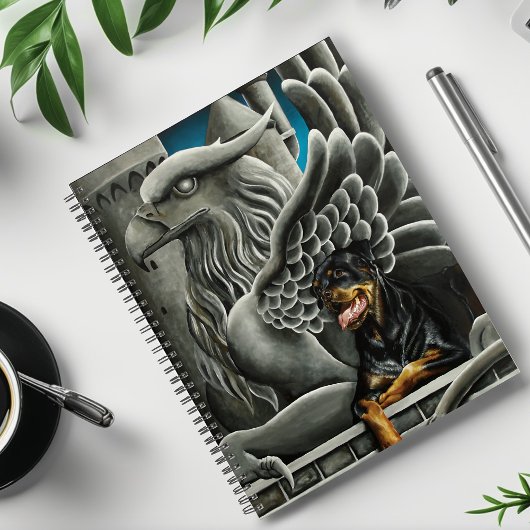 Rottweiler Dog Gargoyle Fantasy Planer