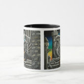Rottweiler Dog Gargoyle Fantasy Tasse (Zentrum)