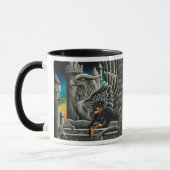 Rottweiler Dog Gargoyle Fantasy Tasse (Links)