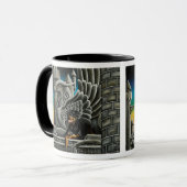 Rottweiler Dog Gargoyle Fantasy Tasse (Vorderseite Links)