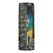 Rottweiler Dog Gargoyle Fantasy Thermosbecher (Rückseite)