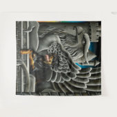 Rottweiler Dog Gargoyle Fantasy Wandteppich (Vorderseite (Horizontal))