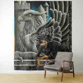 Rottweiler Dog Gargoyle Fantasy Wandteppich (Beispiel)