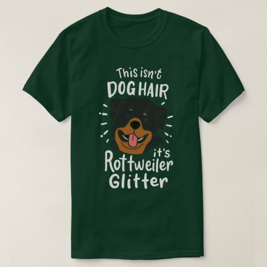 Rottweiler Dog Hair T-Shirt (Design vorne)