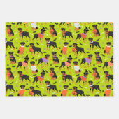 Rottweiler Dog Halloween Geschenkpapier Set (Vorderseite 3)