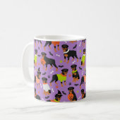 Rottweiler Dog Halloween Kaffeetasse (Vorderseite Links)