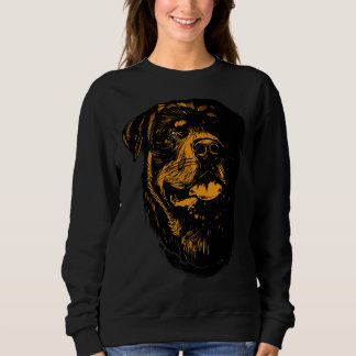 Rottweiler Dog Handgezeichneter Stil Sweatshirt