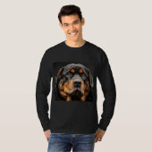 ROTTWEILER DOG Hintergrund T-Shirt (Vorne ganz)